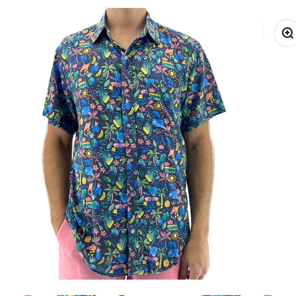 Men’s Casual Fun Button Down Shirt - Picture 5 of 5